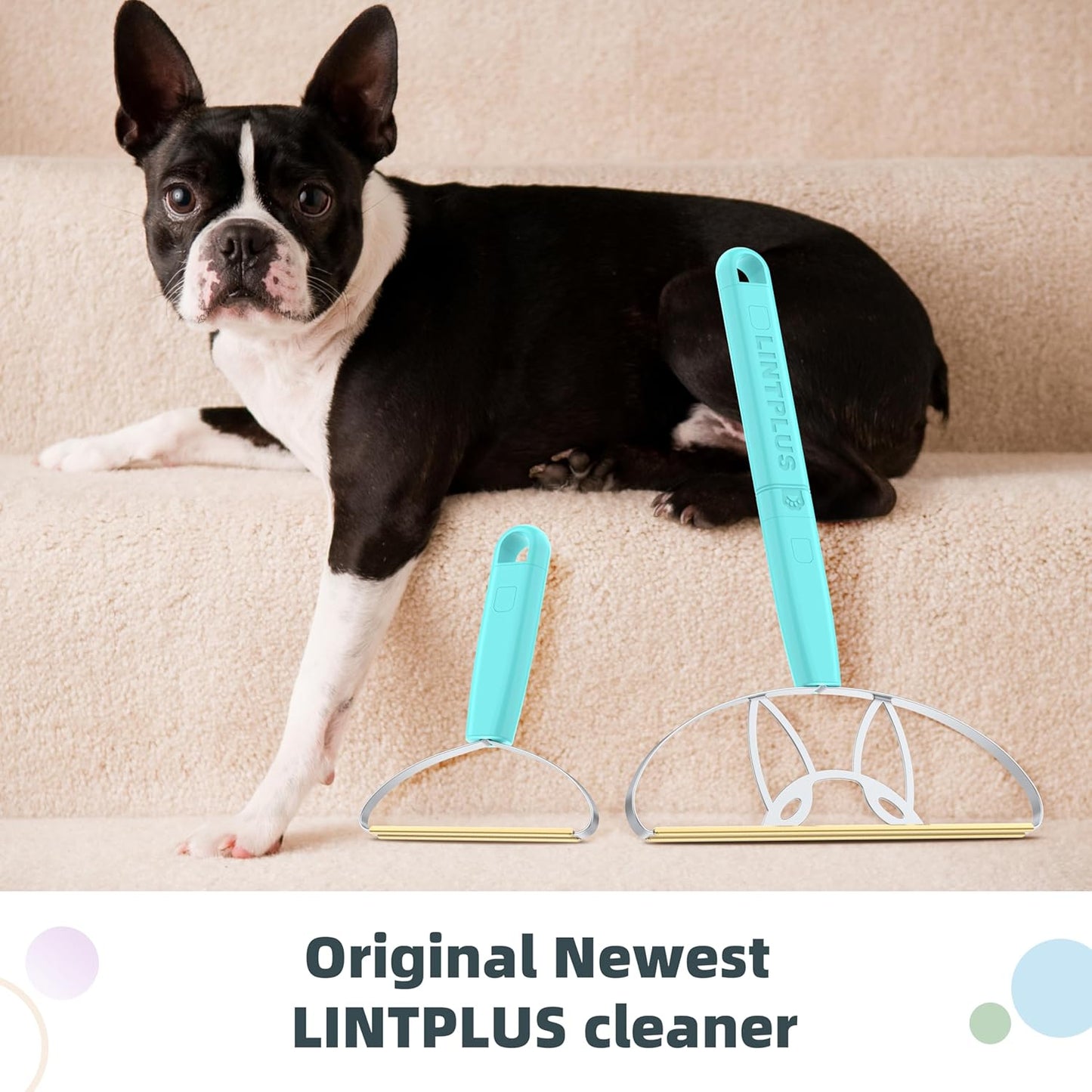 Flex MAX & Pro Pet Hair Remover Kit By LINTPLUS - Dog & Cat Hair Removal Tool for Furniture, Carpets, Rugs & Couches - Easy to Use, Reusable Carpet Scraper for Pet Hair