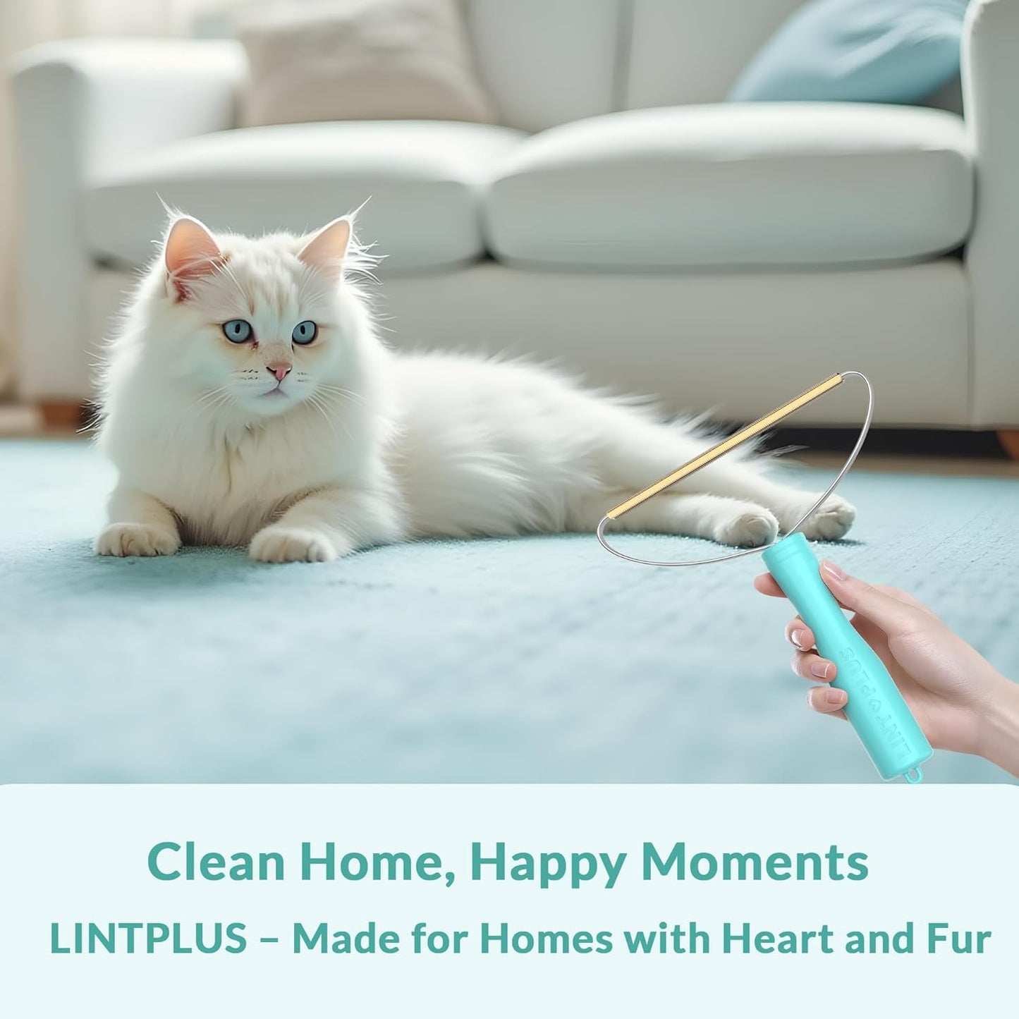 Flex MAX & Pro Pet Hair Remover Kit By LINTPLUS - Dog & Cat Hair Removal Tool for Furniture, Carpets, Rugs & Couches - Easy to Use, Reusable Carpet Scraper for Pet Hair