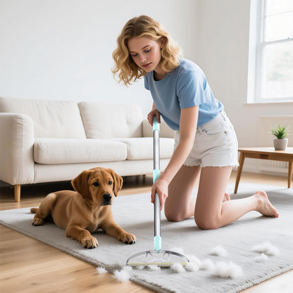 Flex MAX & Pro Pet Hair Remover Kit By LINTPLUS - Dog & Cat Hair Removal Tool for Furniture, Carpets, Rugs & Couches - Easy to Use, Reusable Carpet Scraper for Pet Hair