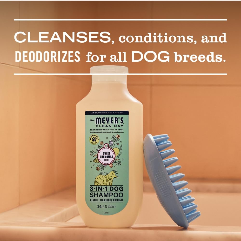 Clean Day 3 in 1 Dog Shampoo, Sweet Chamomile Scent, 14oz