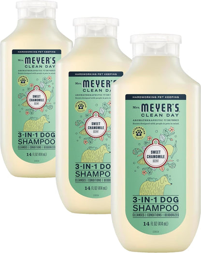 Clean Day 3 in 1 Dog Shampoo, Sweet Chamomile Scent, 14oz