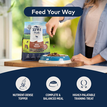 Peak Air-Dried Dog Food – Beef - All Natural, High Protein, Grain Free, Limited Ingredient w/ Superfoods (16oz)