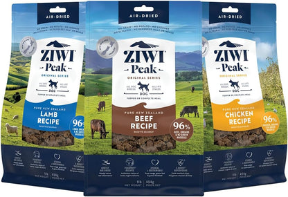 Peak Air-Dried Dog Food – Beef - All Natural, High Protein, Grain Free, Limited Ingredient w/ Superfoods (16oz)