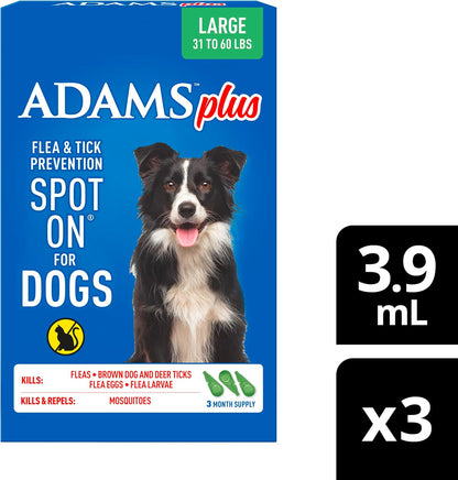 Plus Flea & Tick Prevention Spot On for Toy/Small Dogs, 3 Pack