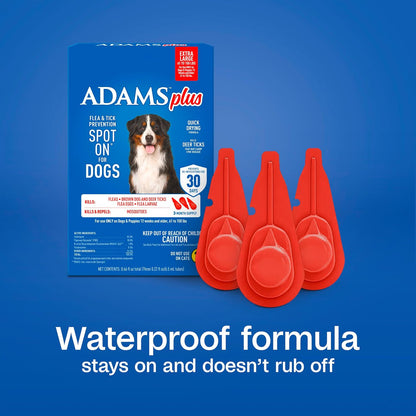 Plus Flea & Tick Prevention Spot On for Toy/Small Dogs, 3 Pack