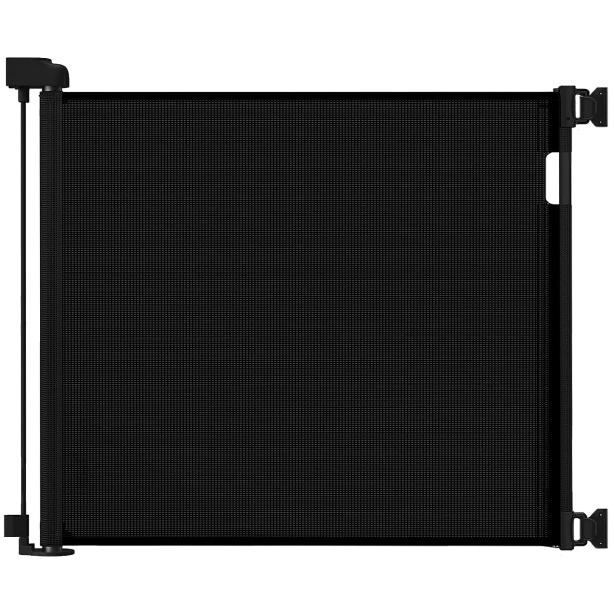 Retractable Baby Gate for Doorways and Stairs, Mesh Safety Gate for Pet, Indoor & Outdoor Use, One-Hand Operation, Easy Installation, 33.6" Tall, Expands to 55" Wide（Black,33.6"x55"