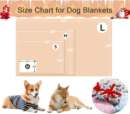 ® Premium Soft Dog Blanket Washable, 40"x32" Cat Blanket for Indoor Cats Large Medium Small Dog Puppy Essentials (Grey)
