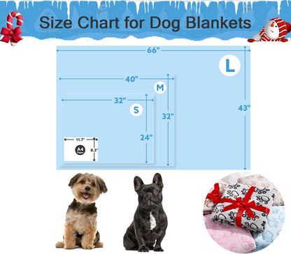 ® Premium Soft Dog Blanket Washable, 40"x32" Cat Blanket for Indoor Cats Large Medium Small Dog Puppy Essentials (Grey)