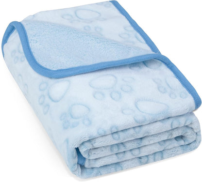® Premium Soft Dog Blanket Washable, 40"x32" Cat Blanket for Indoor Cats Large Medium Small Dog Puppy Essentials (Grey)