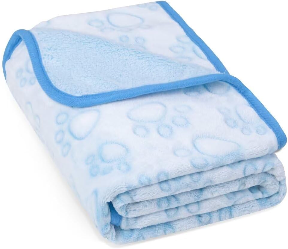 ® Premium Soft Dog Blanket Washable, 40"x32" Cat Blanket for Indoor Cats Large Medium Small Dog Puppy Essentials (Grey)