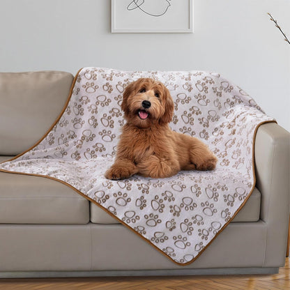 ® Premium Soft Dog Blanket Washable, 40"x32" Cat Blanket for Indoor Cats Large Medium Small Dog Puppy Essentials (Grey)
