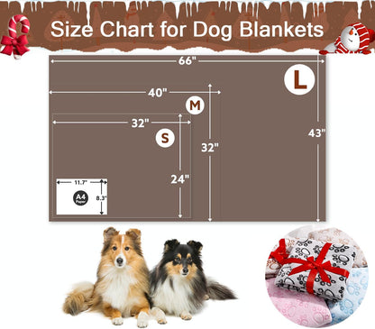 ® Premium Soft Dog Blanket Washable, 40"x32" Cat Blanket for Indoor Cats Large Medium Small Dog Puppy Essentials (Grey)