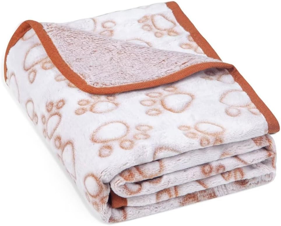® Premium Soft Dog Blanket Washable, 40"x32" Cat Blanket for Indoor Cats Large Medium Small Dog Puppy Essentials (Grey)