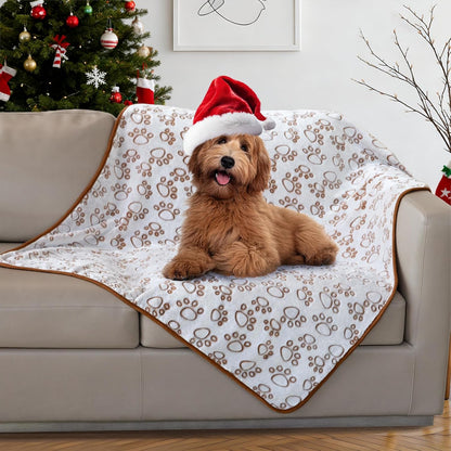 ® Premium Soft Dog Blanket Washable, 40"x32" Cat Blanket for Indoor Cats Large Medium Small Dog Puppy Essentials (Grey)