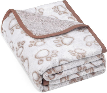 ® Premium Soft Dog Blanket Washable, 40"x32" Cat Blanket for Indoor Cats Large Medium Small Dog Puppy Essentials (Grey)