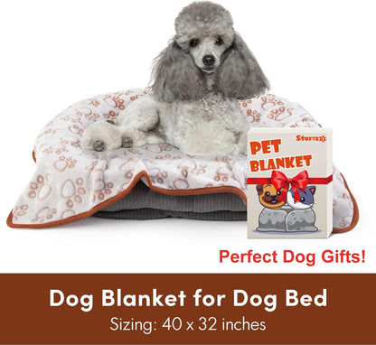 ® Premium Soft Dog Blanket Washable, 40"x32" Cat Blanket for Indoor Cats Large Medium Small Dog Puppy Essentials (Grey)