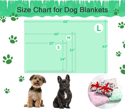 ® Premium Soft Dog Blanket Washable, 40"x32" Cat Blanket for Indoor Cats Large Medium Small Dog Puppy Essentials (Grey)