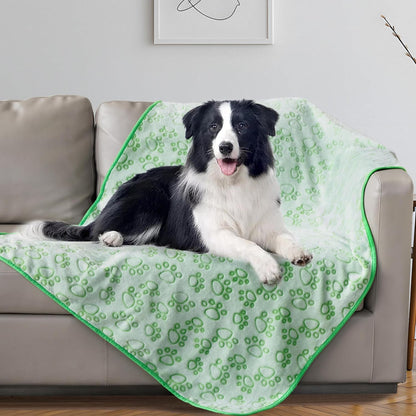 ® Premium Soft Dog Blanket Washable, 40"x32" Cat Blanket for Indoor Cats Large Medium Small Dog Puppy Essentials (Grey)