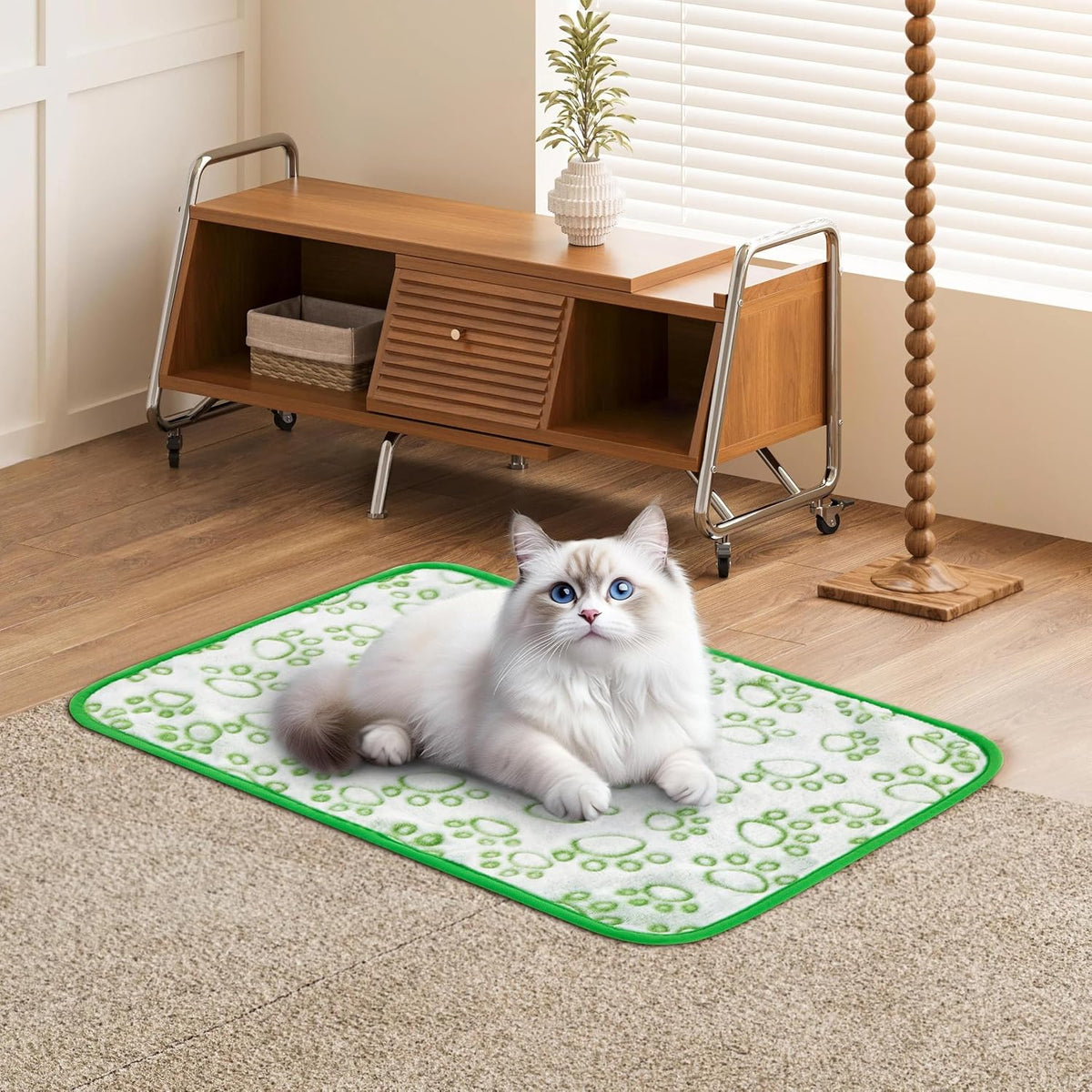 ® Premium Soft Dog Blanket Washable, 40"x32" Cat Blanket for Indoor Cats Large Medium Small Dog Puppy Essentials (Grey)