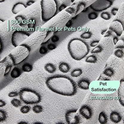 ® Premium Soft Dog Blanket Washable, 40"x32" Cat Blanket for Indoor Cats Large Medium Small Dog Puppy Essentials (Grey)