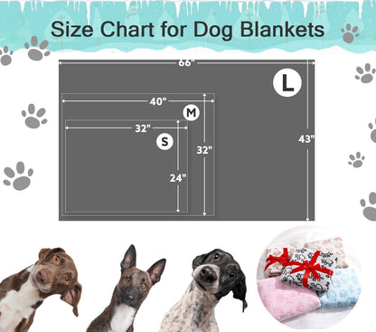 ® Premium Soft Dog Blanket Washable, 40"x32" Cat Blanket for Indoor Cats Large Medium Small Dog Puppy Essentials (Grey)