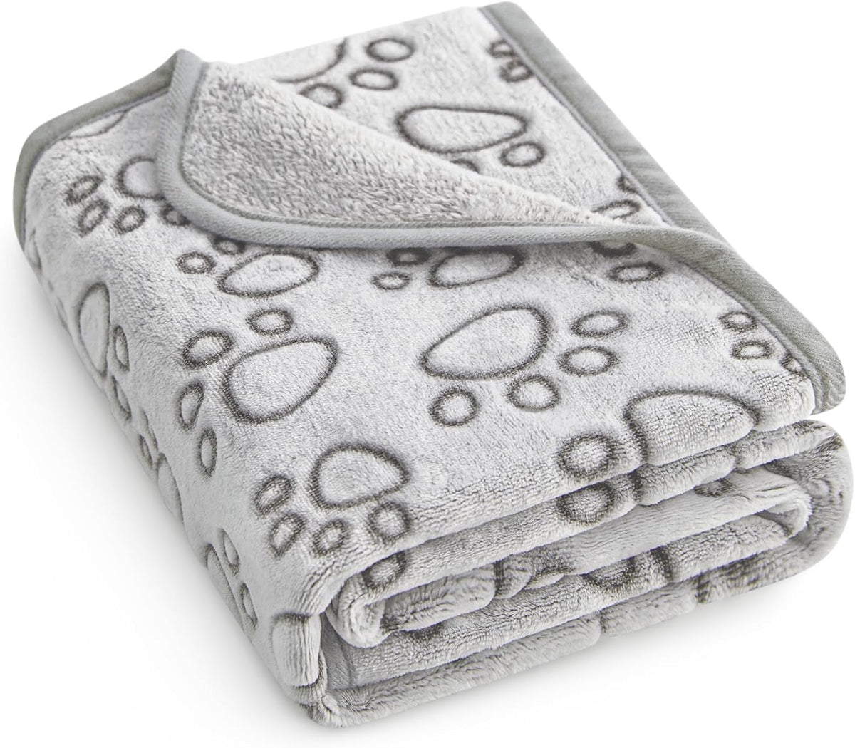 ® Premium Soft Dog Blanket Washable, 40"x32" Cat Blanket for Indoor Cats Large Medium Small Dog Puppy Essentials (Grey)