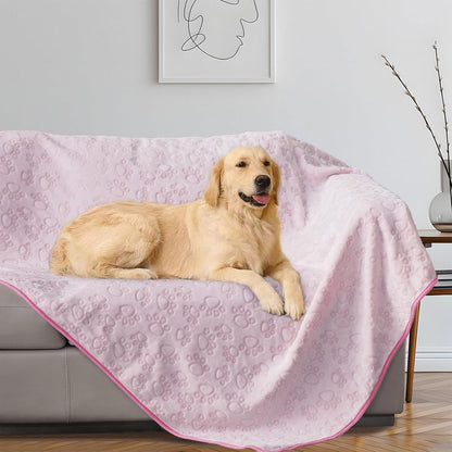 ® Premium Soft Dog Blanket Washable, 40"x32" Cat Blanket for Indoor Cats Large Medium Small Dog Puppy Essentials (Grey)