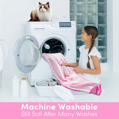 ® Premium Soft Dog Blanket Washable, 40"x32" Cat Blanket for Indoor Cats Large Medium Small Dog Puppy Essentials (Grey)