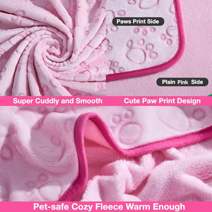 ® Premium Soft Dog Blanket Washable, 40"x32" Cat Blanket for Indoor Cats Large Medium Small Dog Puppy Essentials (Grey)