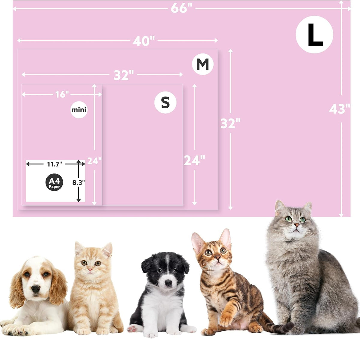 ® Premium Soft Dog Blanket Washable, 40"x32" Cat Blanket for Indoor Cats Large Medium Small Dog Puppy Essentials (Grey)