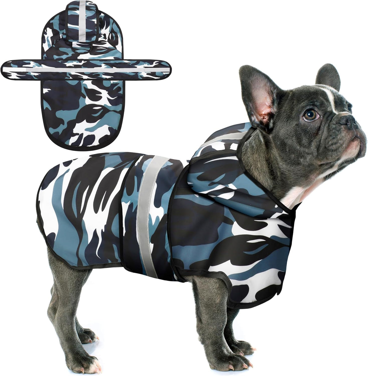 Dog Raincoat: Hooded Slicker Poncho, Durable Waterproof Jacket with Reflective Stripes for Safety, Convenient Leash Hole, and Adjustable Fit, Perfect for Small, Medium, and Large Dogs Yellow M