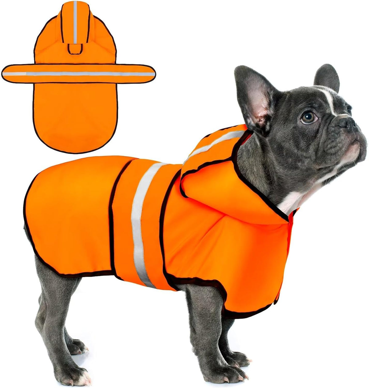Dog Raincoat: Hooded Slicker Poncho, Durable Waterproof Jacket with Reflective Stripes for Safety, Convenient Leash Hole, and Adjustable Fit, Perfect for Small, Medium, and Large Dogs Yellow M