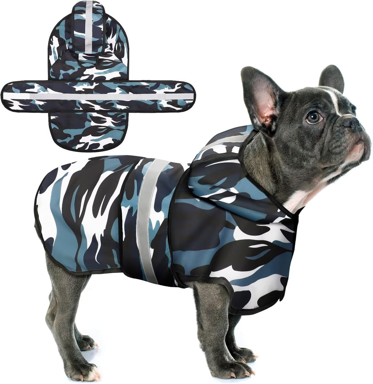 Dog Raincoat: Hooded Slicker Poncho, Durable Waterproof Jacket with Reflective Stripes for Safety, Convenient Leash Hole, and Adjustable Fit, Perfect for Small, Medium, and Large Dogs Yellow M