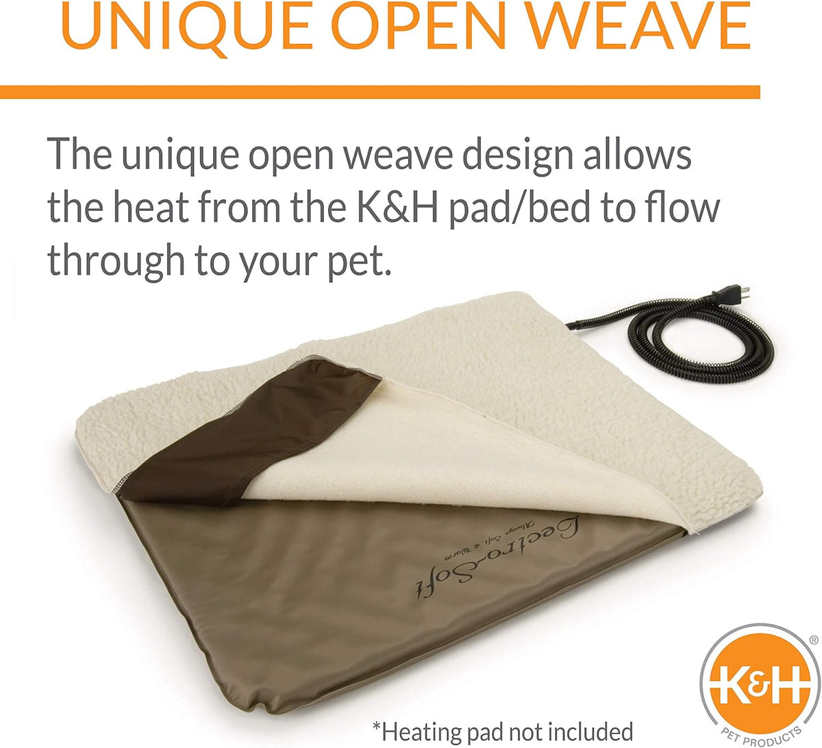 K&H Heated Pad Cover, Lectro-Soft Small Outdoor Dog Bed Replacement Cover