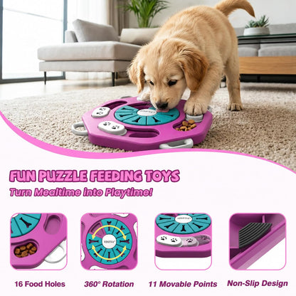 Dog Puzzle Toy, Enrichment Toys for Dogs Training IQ & Treat Brain Games, Dog Toys to Keep Them Busy, Mental Stimulation for Dogs, Puppy Toy for Treat Dispensing, Puzzle for Small, Medium, Cats