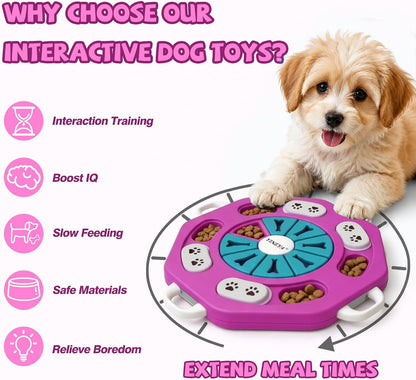 Dog Puzzle Toy, Enrichment Toys for Dogs Training IQ & Treat Brain Games, Dog Toys to Keep Them Busy, Mental Stimulation for Dogs, Puppy Toy for Treat Dispensing, Puzzle for Small, Medium, Cats