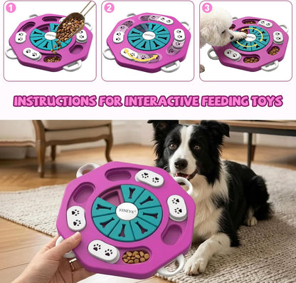 Dog Puzzle Toy, Enrichment Toys for Dogs Training IQ & Treat Brain Games, Dog Toys to Keep Them Busy, Mental Stimulation for Dogs, Puppy Toy for Treat Dispensing, Puzzle for Small, Medium, Cats