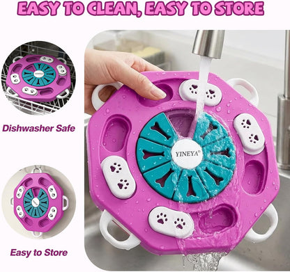 Dog Puzzle Toy, Enrichment Toys for Dogs Training IQ & Treat Brain Games, Dog Toys to Keep Them Busy, Mental Stimulation for Dogs, Puppy Toy for Treat Dispensing, Puzzle for Small, Medium, Cats