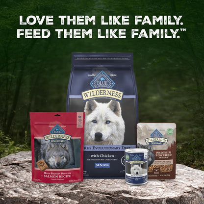 Blue Buffalo Wilderness Turkey & Chicken Senior Wet Dog Food, 12.5 oz, 12pk