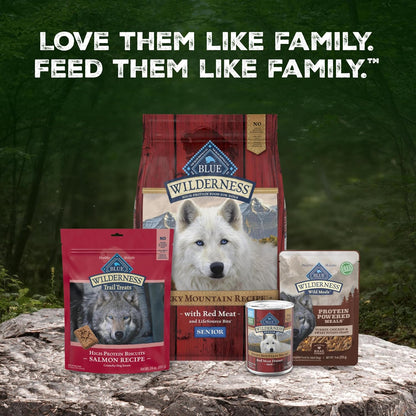 Blue Buffalo Wilderness Turkey & Chicken Senior Wet Dog Food, 12.5 oz, 12pk