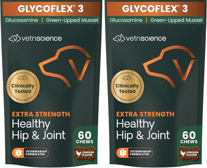 VetriScience Extra Strength Healthy Hip & Joint for Dogs, Chicken, 120ct