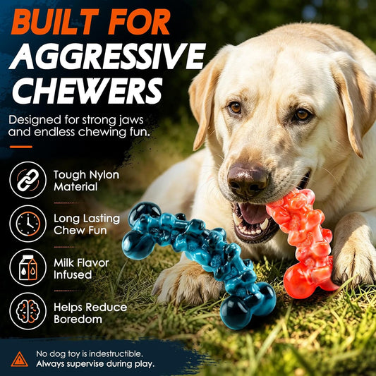 Dog Toys for Aggressive Chewers,Indestructible Dog Chew Toy