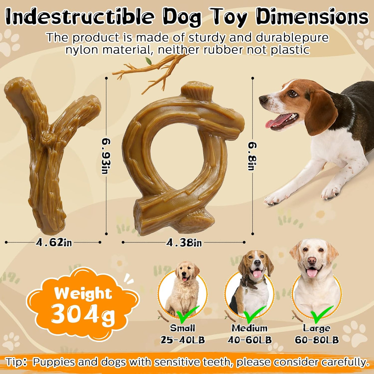 Dog Toys for Aggressive Chewers,Indestructible Dog Chew Toy