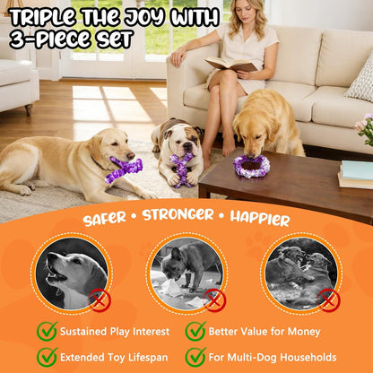 Dog Toys for Aggressive Chewers,Indestructible Dog Chew Toy