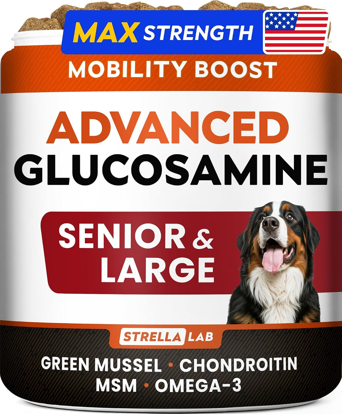 Advanced Glucosamine for Dogs, Collagen&Green Lipped Mussel