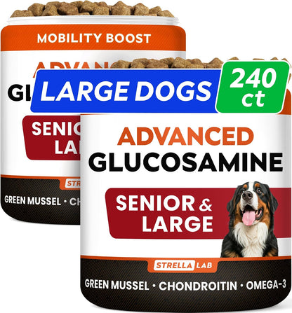 Advanced Glucosamine for Dogs, Collagen&Green Lipped Mussel
