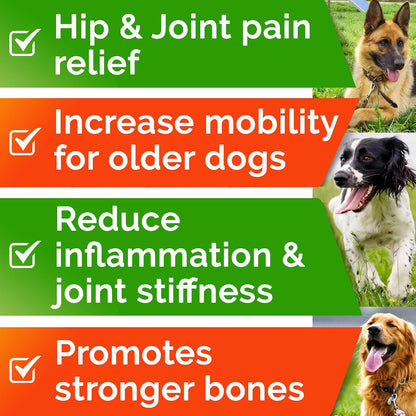 Advanced Glucosamine for Dogs, Collagen&Green Lipped Mussel