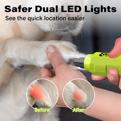 6-Speed Dog Nail Grinder - Newest Enhanced Pet Nail Grinder Super Quiet Rechargeable Electric Dog Nail Trimmer Painless Paws Grooming & Smoothing Tool for Large Medium Small Dogs (Blue)