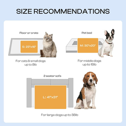 1 Pack 3 Calming Blankets Fluffy Premium Fleece Pet Blanket Soft Sherpa Throw for Dog Puppy Cat Beige Medium (30" x20'')