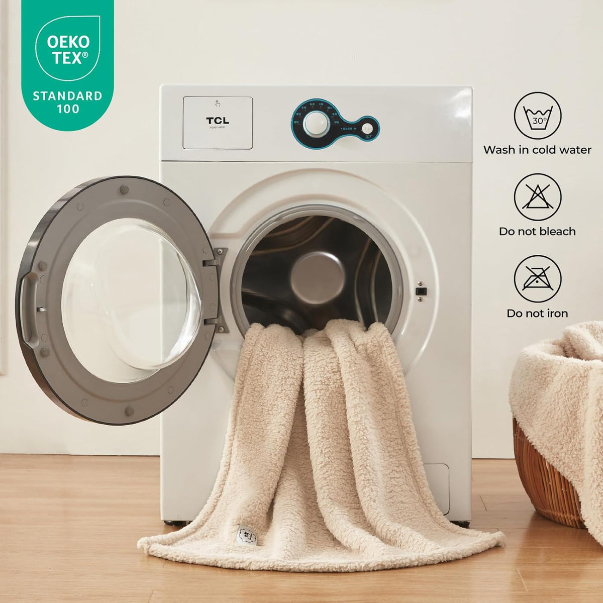 1 Pack 3 Calming Blankets Fluffy Premium Fleece Pet Blanket Soft Sherpa Throw for Dog Puppy Cat Beige Medium (30" x20'')